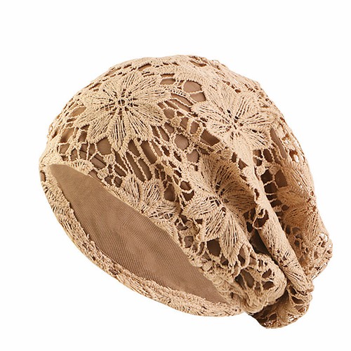 Mujeres Encaje Turbante Hijab Sombrero Musulmán Pañuelo Envoltura Gorro Quimio Gorra Gorros Cubierta - Imagen 13 de 26