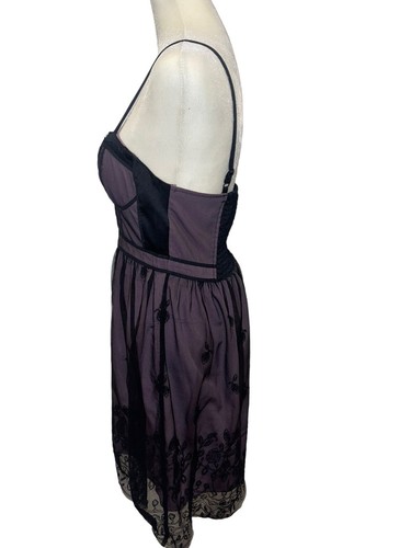 American Eagle Outfitters Juniors Purple Tulle Lace Cocktail Dress Small - Picture 9 of 11