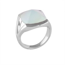 925 Sterling Silver Chalcedony Ring, Beautiful Ring