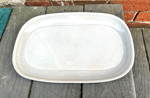 VINTAGE GRAY GREY RUSSEL WRIGHT AMERICAN MODERN STEUBENVILLE OVAL PLATTER - Picture 2 of 5
