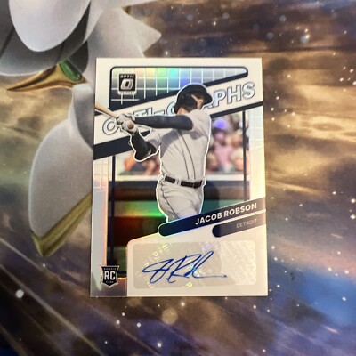 2022 Donruss Optic Opti-Graphs Jacob Robson Silver Prizm RC #OG-RO