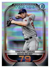 2021 Bowman Chrome #BTP-79 Triston Casas Bowman Scouts Top 100