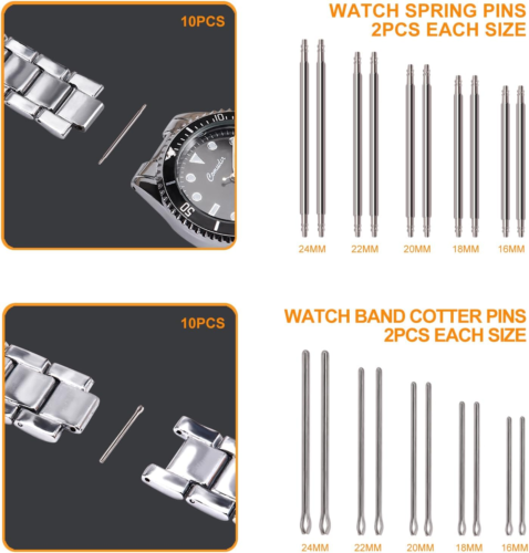 32 Pieces Watch Link Removal Kit,Professional Watch Band Replacement Tool,10 Pcs - Picture 5 of 12