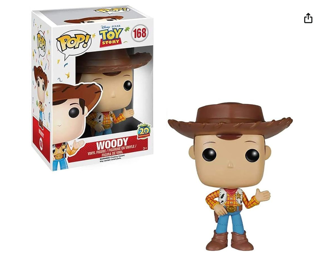 Funko Pop Disney: Toy Story Woody New Pose Action Figure, Brown #168
