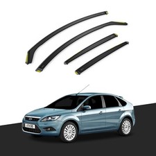 Ford Focus MK2 2004-2011 4/5 Door Saloon/Liftback Wind Deflectors 4pc Tinted