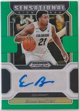 Evan Battey 2022-23 Panini Prizm Draft Picks Sensational Signatures Green Auto
