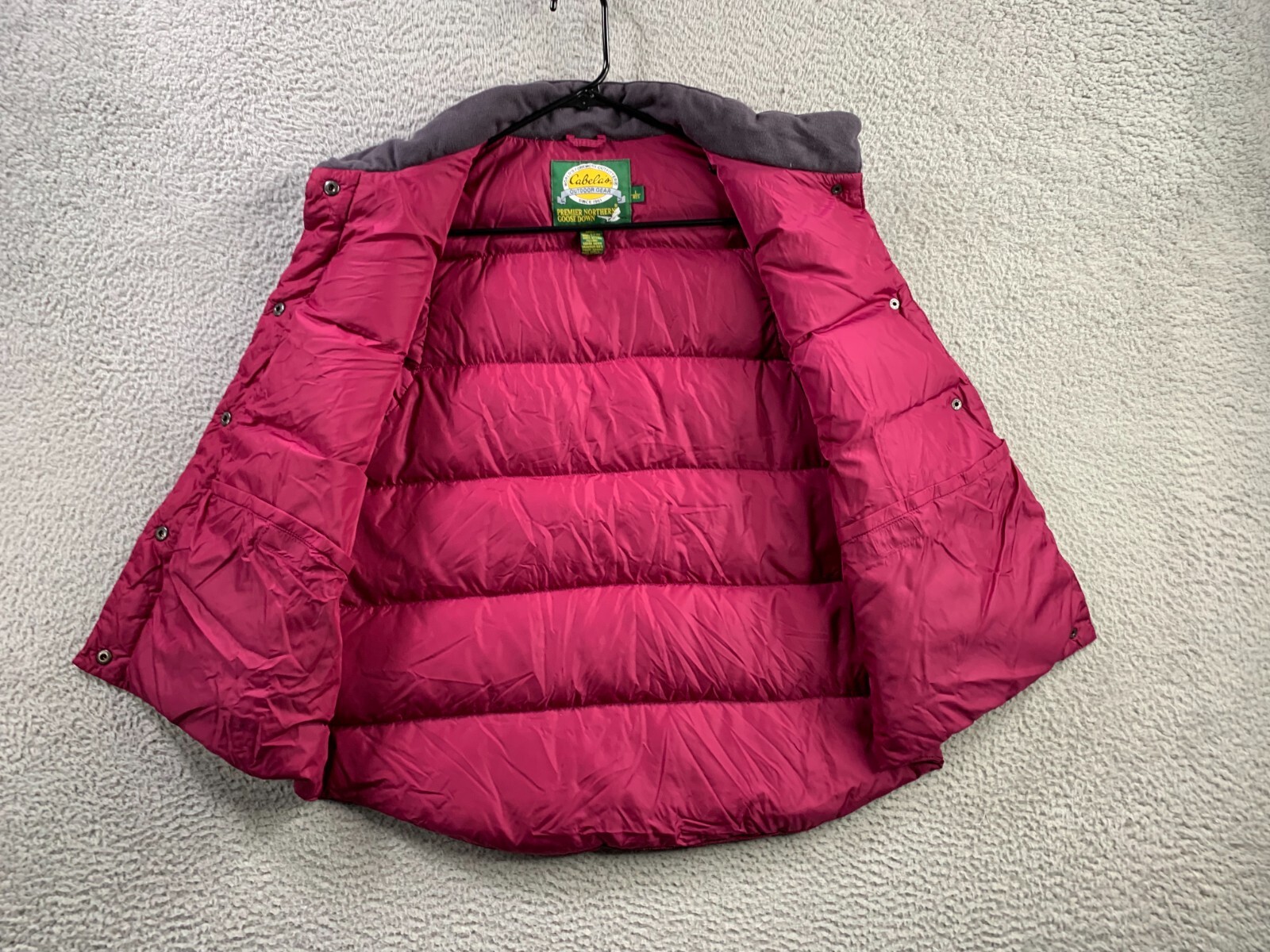 Cabelas Vest Womens Large Dark Pink Goose Down Pu… - image 12