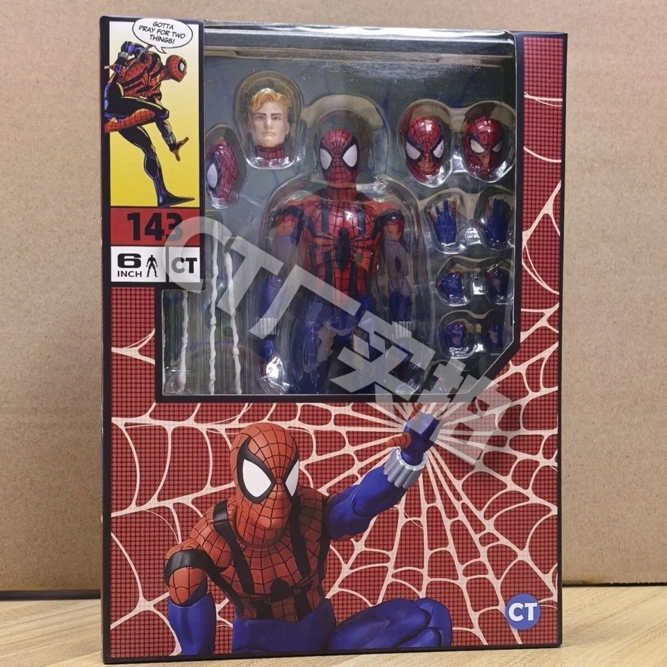 En Stock Juguetes CT MAFEX Nº143 Spider-Man Ben Reilly Versión Cómic Figura de acción 6 pulgadas Foto 3 de 4