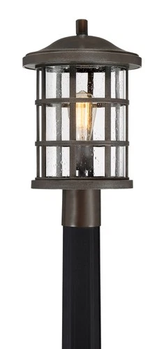 Quoizel CSE9010 Crusade 1 Light 17" Tall Outdoor Lantern Style - Bronze - Picture 3 of 9