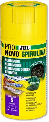 JBL PRONOVO SPIRULINA GRANO S- Fischfutter Spirulina Granulat Futter 100 ml
