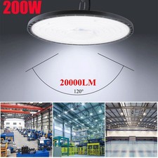 200W LED UFO High Bay Light Industrial Warehouse Workshop Garage Lighting