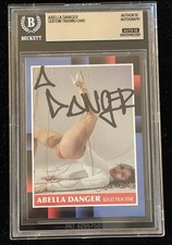 Abella Danger Signed Custom Trading Card Beckett Encapsulated Autograph Grade 10