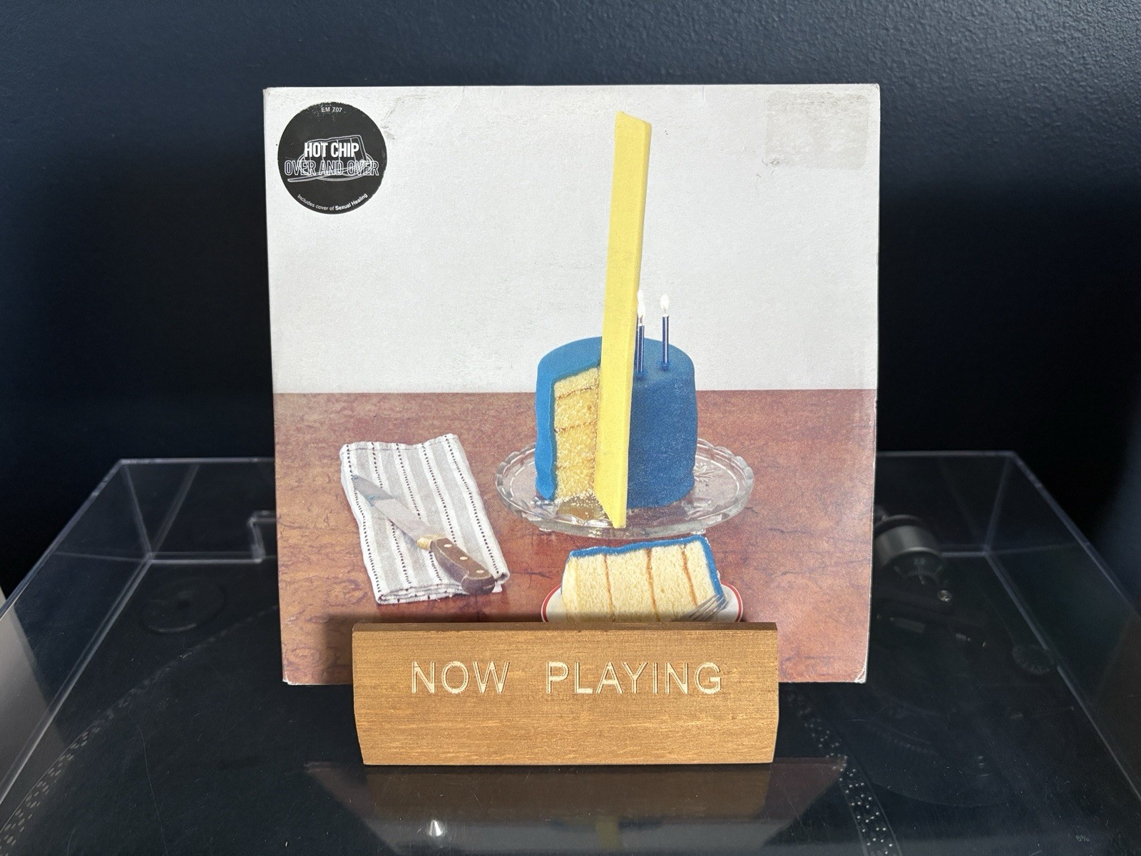 Hot Chip Over And Over Mispress 7” Vinyl Record Single & Poster VG+/VG+