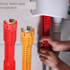 8 in 1 Faucet Sink Installer Home Multi Tool Pipe Wrench For Plumbers Homeowners
