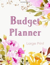 Budget Planner Large Print: Expenses Bills Organizer for personal finance ...