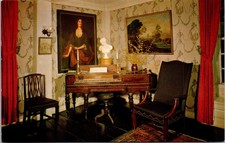 House Seven Gables Parlor Spinet Piano Salem MA Chrome Postcard Vtg Unposted