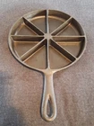 BSR Vintage Cast Iron Cornbread Skillet 8-Wedge Model Pat Pending 9"  RESTORED