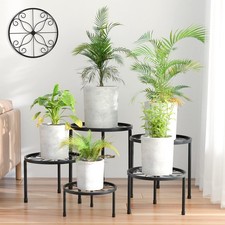 5 Pack Heavy Duty Metal Plant Stands Set Indo...