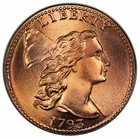 Photo of a 1793-P Large Cent from an eBay listing that sold on Jun 21, 2026
