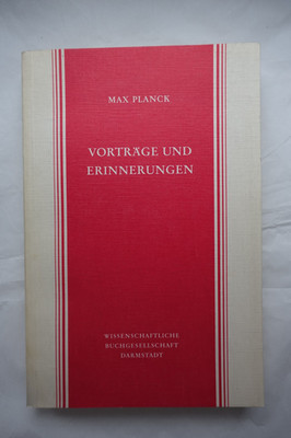 Max Planck  Vorträge und Erinnerungen
