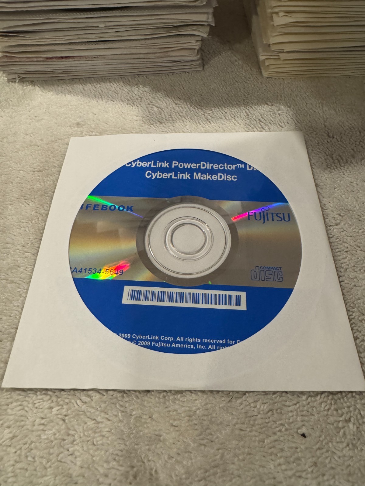 Fujitsu Lifebook Cyberlink PowerDirector DE Cyberlink MakeDisc - NEW/SEALED!!!