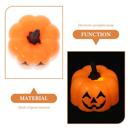 6 PCS Pumpkin Lantern Decoration Nightlight Halloween Lamp Supply - Picture 3 of 12