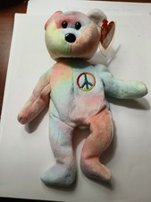 TY BEARS PEACE Curly Valentino 1999  Bear