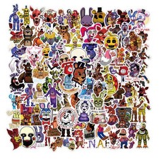 50/100pcs Five Nights at Freddy's Decal Stickers Bomb Car Skateboard Laptop