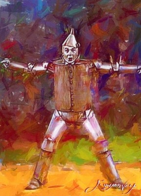 Edward Vela Signed Limited Art Card - Tin Man #12 32/50 (The Wizard of OZ)
