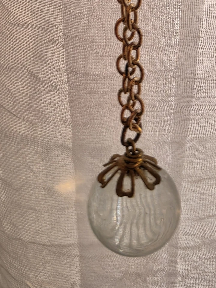 Collar de 1 pulgada de vidrio para piscinas de luces, antiguo, regalo para ella, joyería por, d  Foto 4 de 4