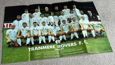 1988-1989 Tranmere Rovers fold-out Team Group Poster, 59cm by 42cm