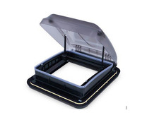Roof Window Black with light 400mm x 400mm Double Glazed Flynet Van / Camper
