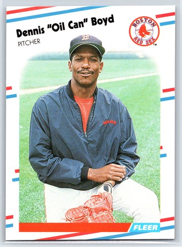 Dennis Oil Can Boyd #347 1988 Fleer card