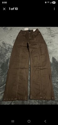Size 4 Jordan x Travis Scott Women's Pants Brown FD9121-237