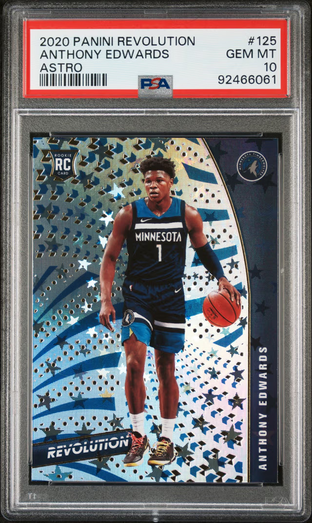 Anthony Edwards 2020 Panini Revolution #125 Astro PSA 10 RC