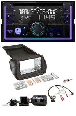 JVC Steering Wheel USB 2DIN DAB Bluetooth CD Car Stereo For Citroen Nemo Fiat Fiorino Pe