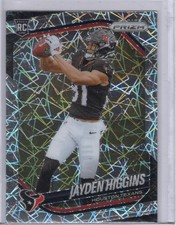 2025 Panini Prizm Silver Lazer Prizm #376 Jayden Higgins Houston Texans