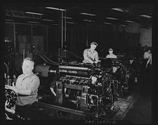 Detroit Michigan Usa 1940s Rolls Royce Engines Assembly At Packard Motor Car