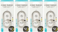 Nite Ize G-Series SlideLock Dual Chamber Stainless Steel Carabiner 4 4-Pack 