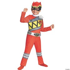 Red Power Rangers Costume for Toddlers. Official Licensed Red Ranger Dino Charge