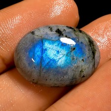 16.5 Ct Natural Labradorite Oval Cabochon Loose Gemstone For Pendant 21X15X6 mm