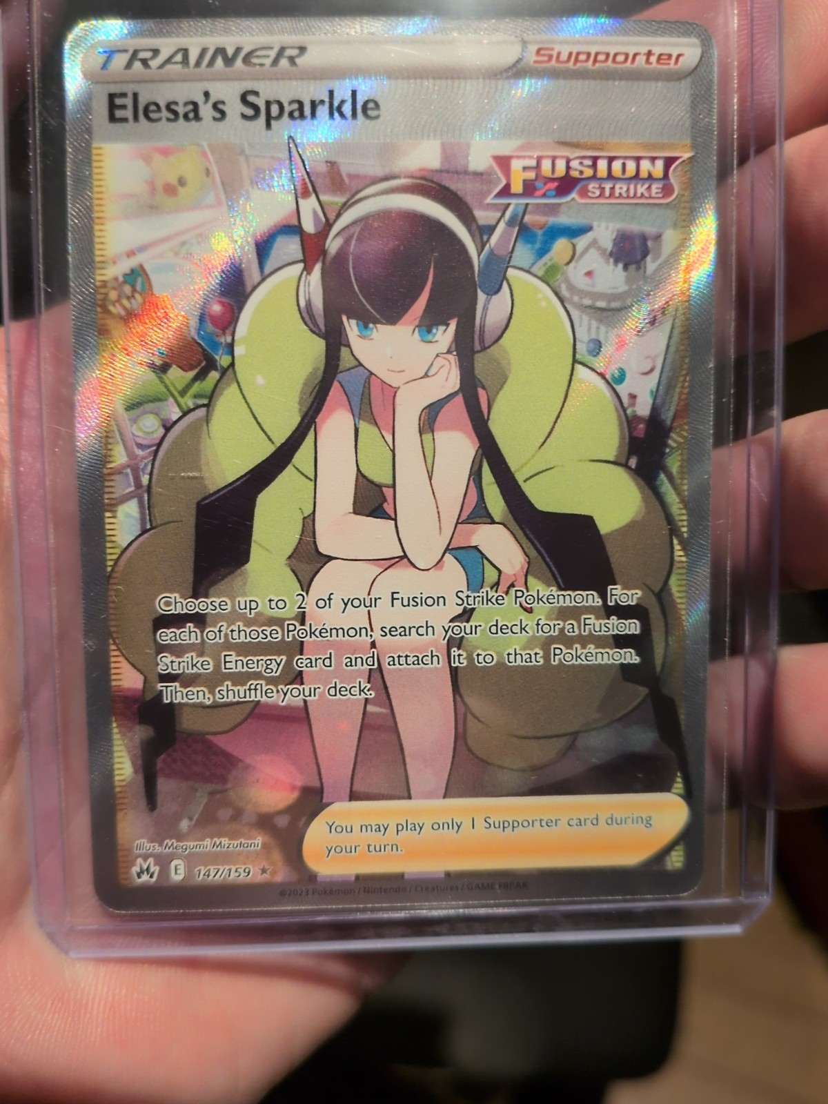 Elesa's Sparkle (Full Art) 147/159 Crown Zenith Holo
