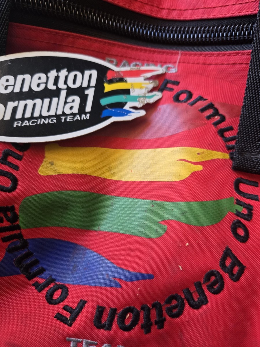 Vintage Benetton Formula 1 Backpack & Keychai 90s Racing Team