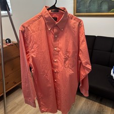 New Men s Arrow Dress Shirt Regular Fit 15 1/2 32/33 Button Up Long Sleeve