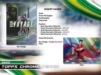 2025 Topps Chrome Tennis Breaker's Delight Box | eBay
