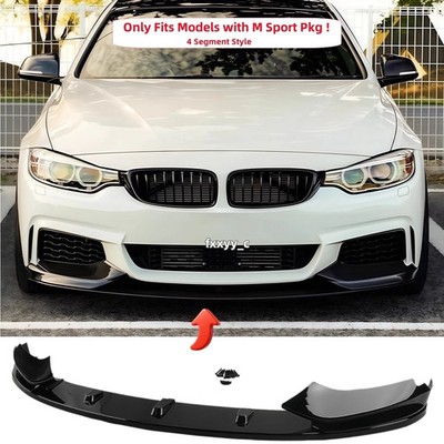 Front Splitter Lip For BMW 4 Series 428i 430i 435i M Sport 2014-20 Chin Body Kit