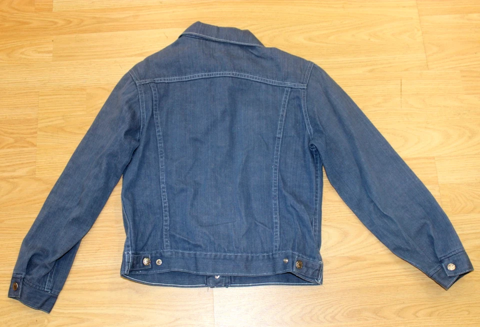70s Vintage Boy Classic Denim Trucker Jacket Styled in California Size 34" Chest - Image 2 of 4
