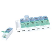 Apothecary Products Pill Organizer 1-1/2 X 3-1/2 X 7 Inch Plastic 7 Day 1 Count