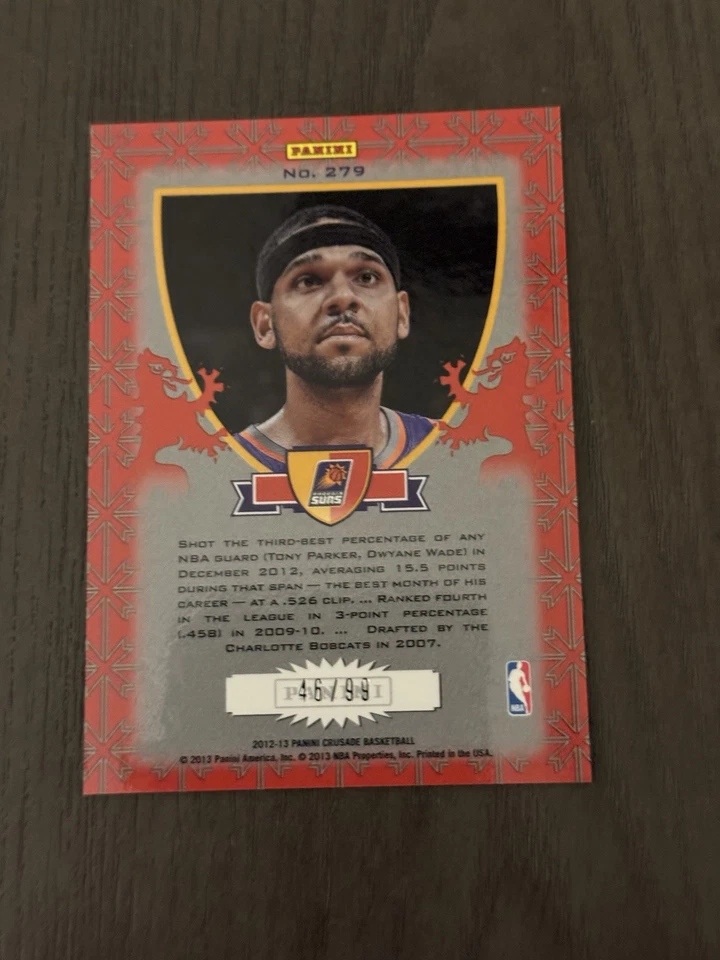 2012-13 Panini Crusade Crusade Red Parallel SP /99 #279 JARED DUDLEY - Image 3 of 4