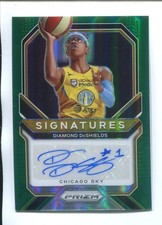 2021 Panini Prizm Signatures Green #SG-DDS - Diamond DeShields